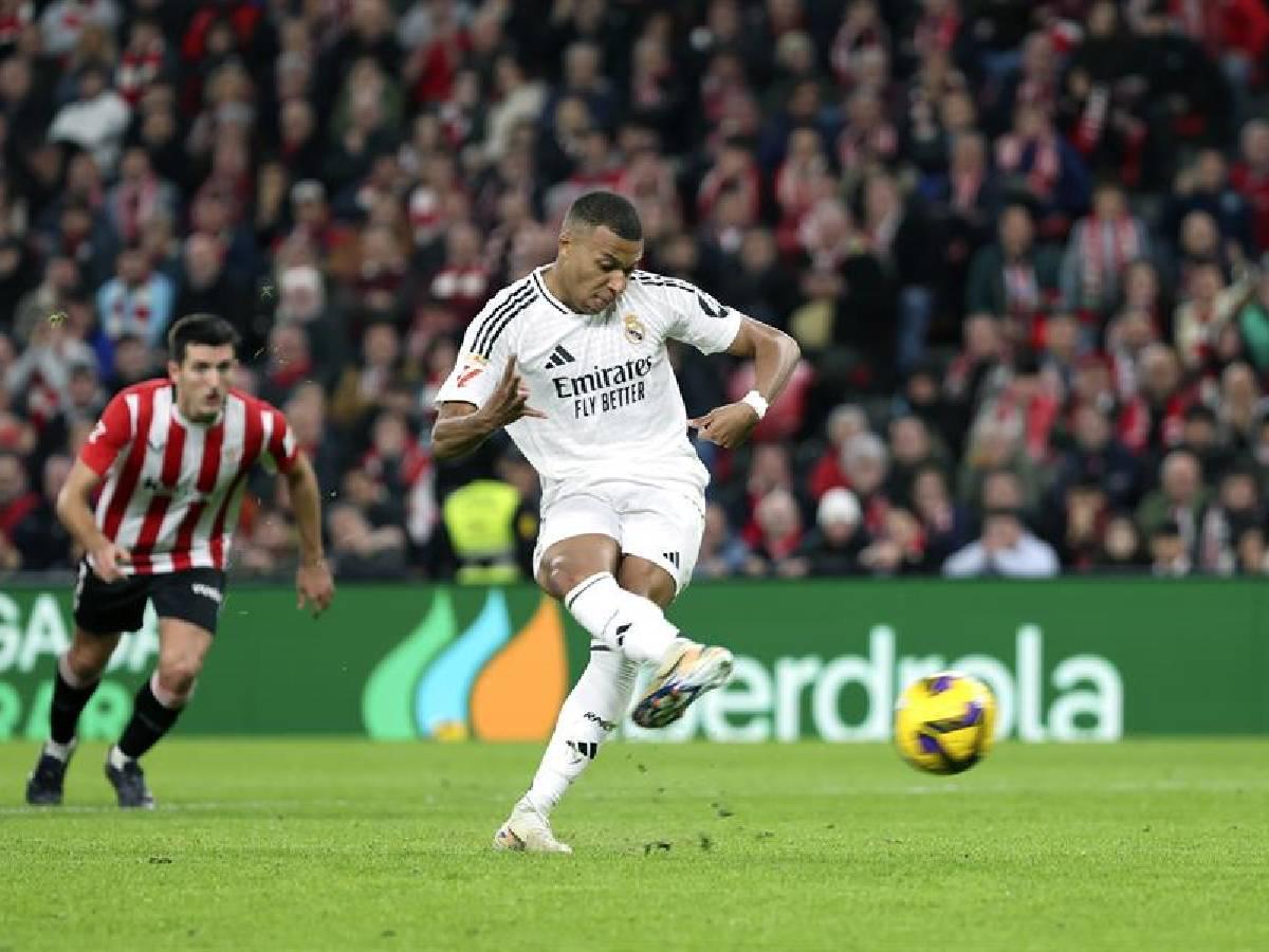 Mbappé falló penal: Real Madrid sufre dura derrota ante Athletic