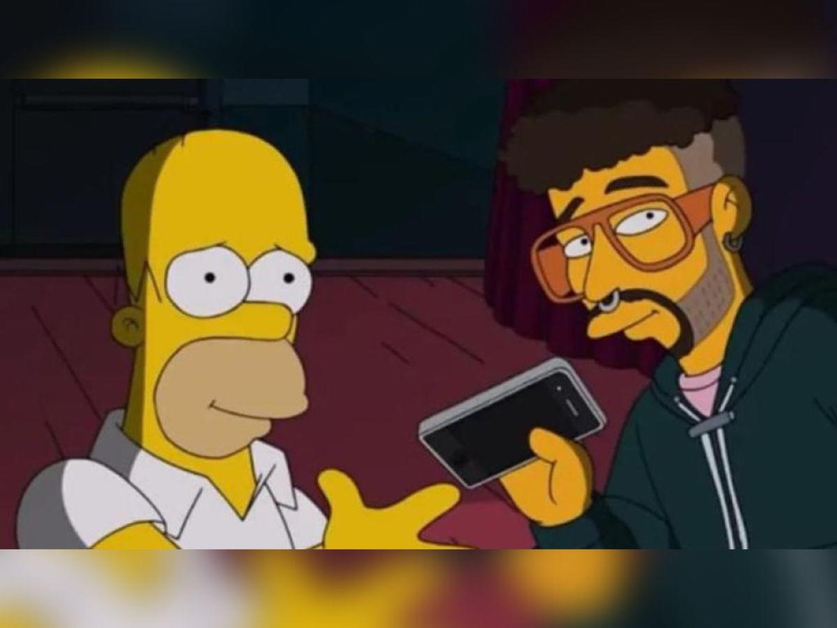 Los Simpson predijeron polémica de Bad Bunny por lanzar celulares
