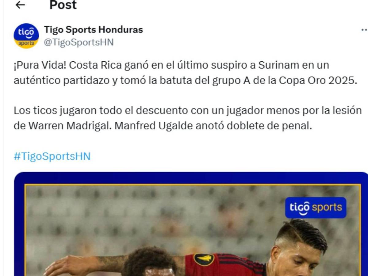 Copa Oro: ¿Robo?, debut de Costa Rica provoca revuelo y señalan a Keylor Navas