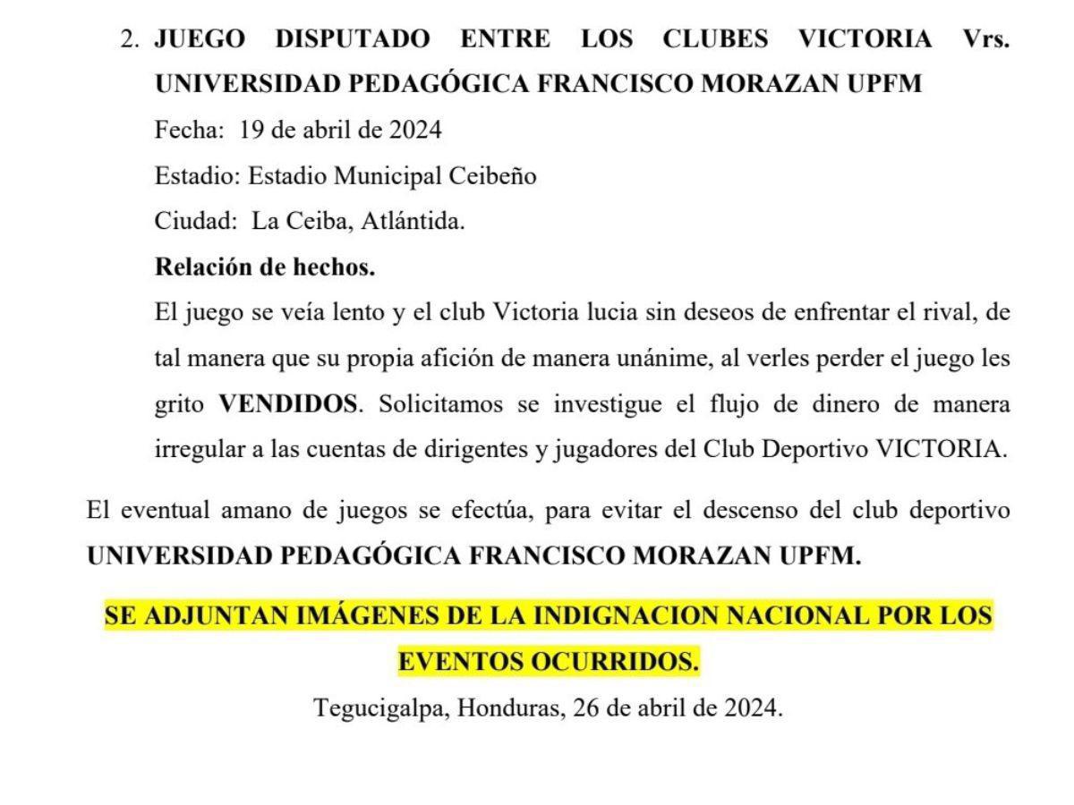 Aficionados del Vida denuncian polémico triunfo de UPN ante Olimpia