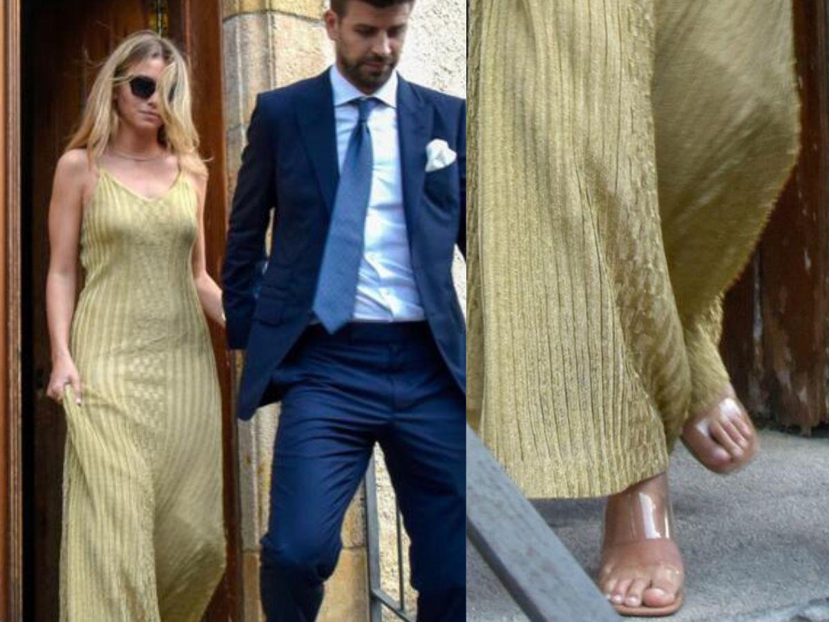 Vestido que Clara Chía usó en la boda del hermano de Piqué costaría más de 2,000 dólares