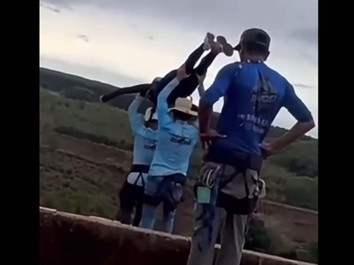 María Eduarda seguía con vida tras caer en bungee jumping, según enfermera