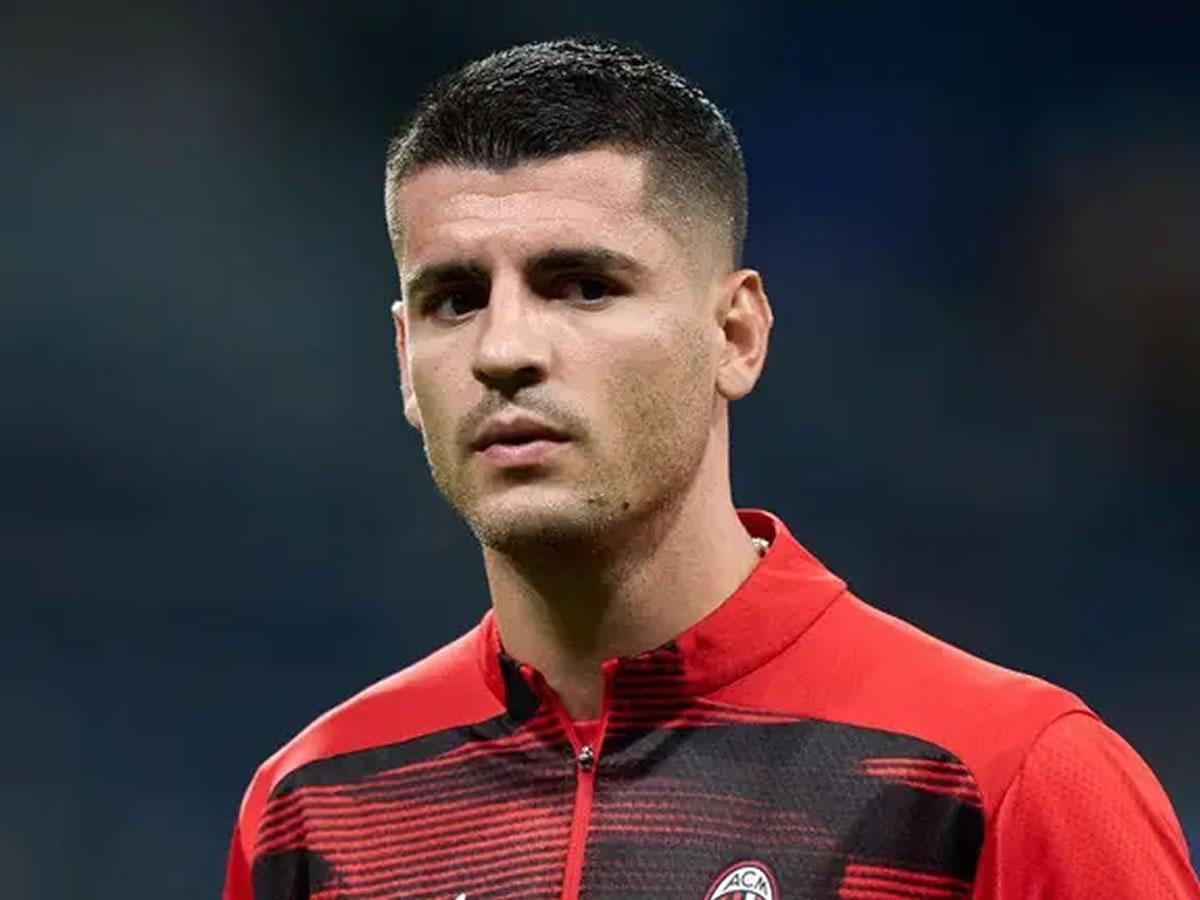 Álvaro Morata anotó un gol en el triunfo del AC Milan contra el Real Madrid.