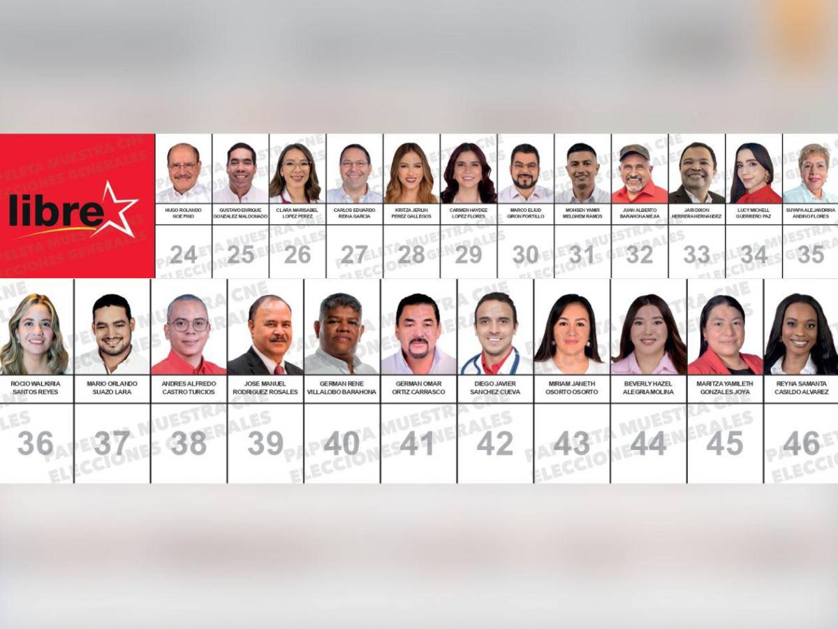 Ellos son los 115 ciudadanos que disputan 23 diputaciones en Francisco Morazán