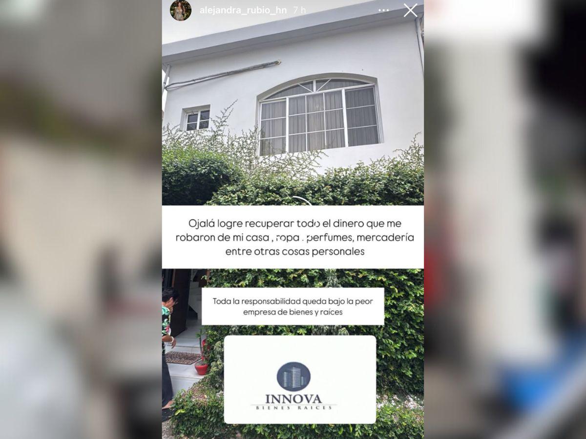 Alejandra Rubio denuncia que le robaron dinero y pertenencias tras desalojo