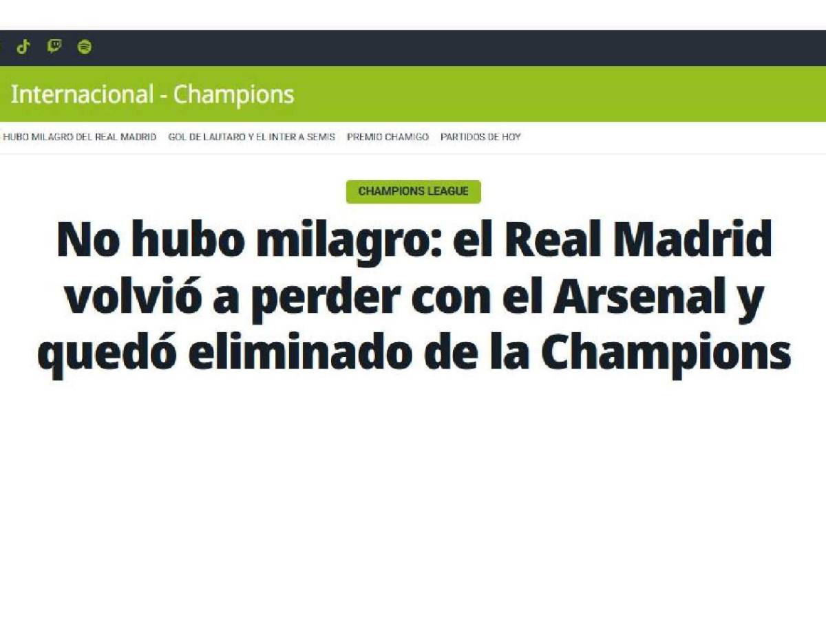 Señalados: revuelo mundial tras fracaso del Real Madrid en Champions