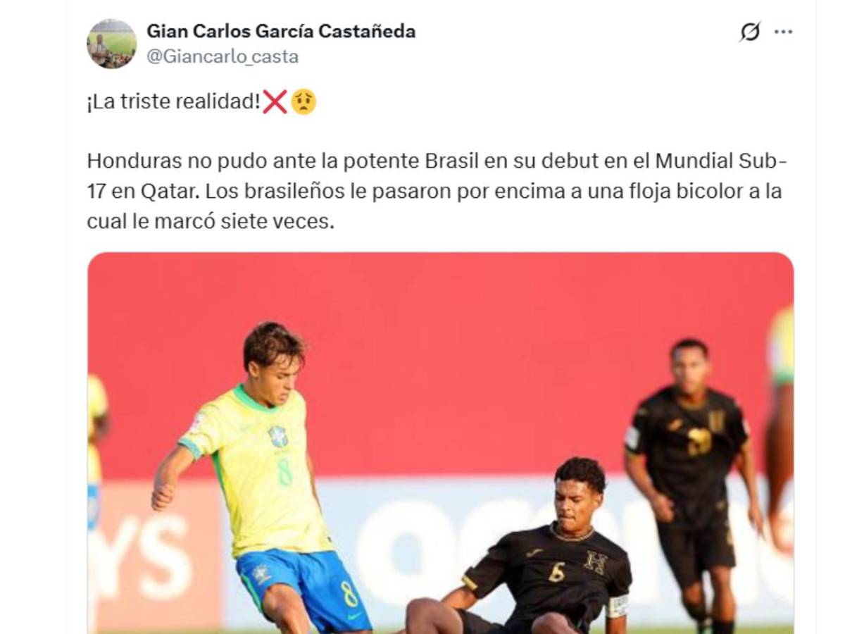 Honduras Mundial Sub-17: Indignación, señalan al culpable, espectador de lujo y mensaje de FIFA