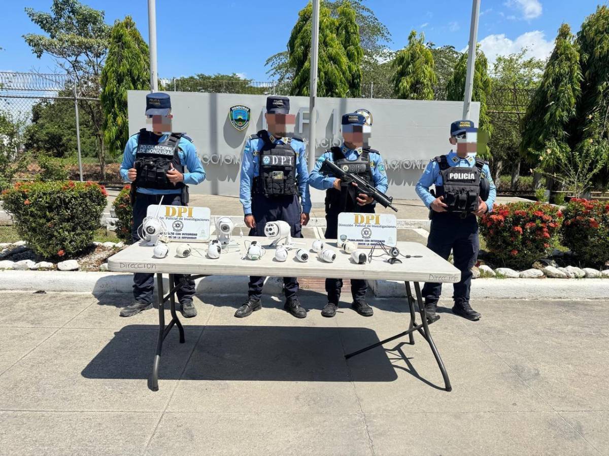 Policía desmantela 15 cámaras ilegales y captura a dos presuntos pandilleros de la 18