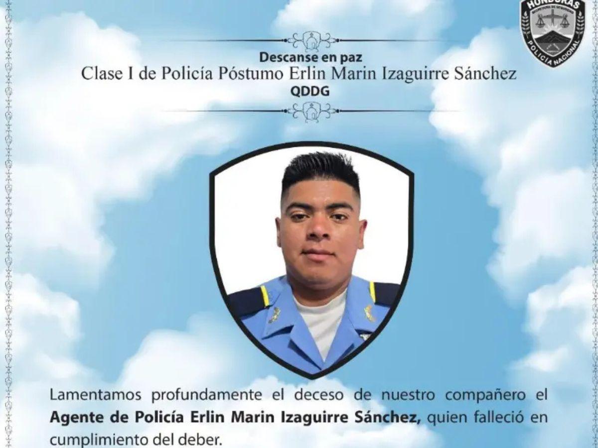 “Que les perdone el Señor, pero menos yo”: el dolor del padre del policía Erlin Izaguirre