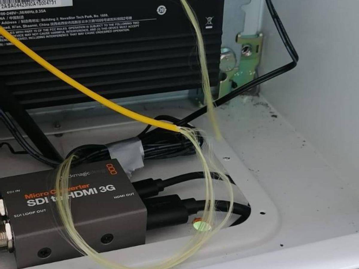 Denuncian lo que pasó con la nueva pantalla del Estadio Nacional “Chelato Uclés”