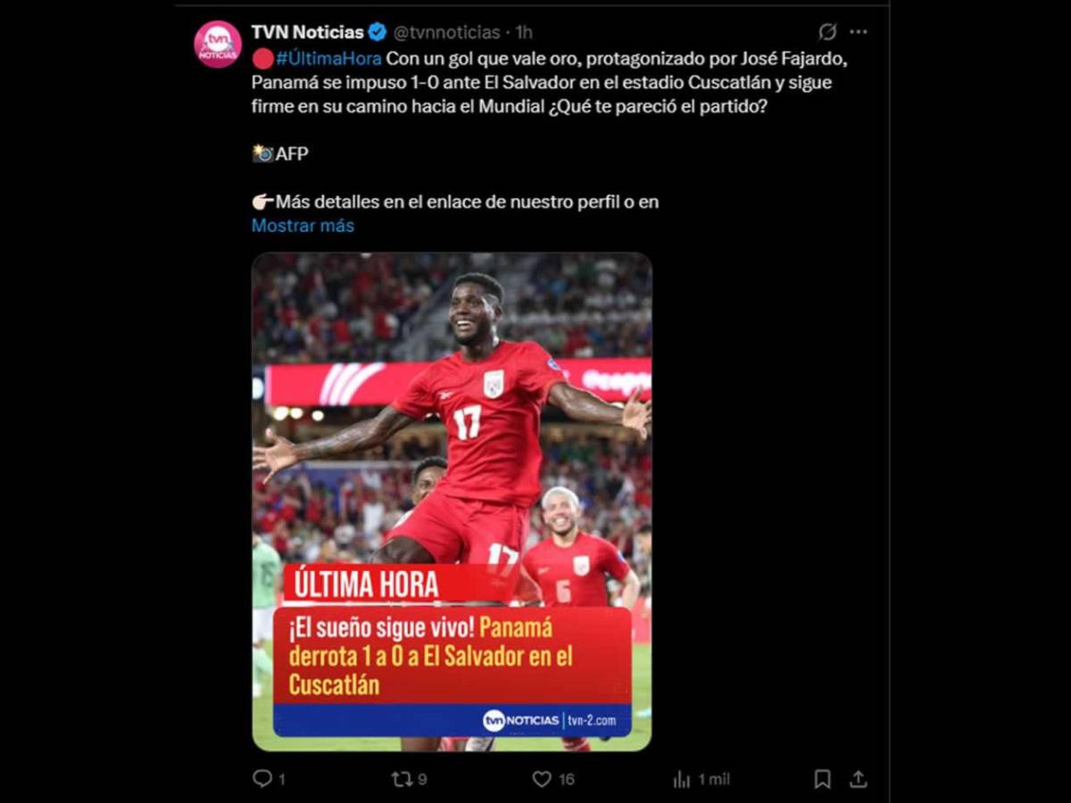 Prensa reacciona a triunfo de Panamá en El Salvador y 'ChepeBomba' se acuerda de Honduras: Robo