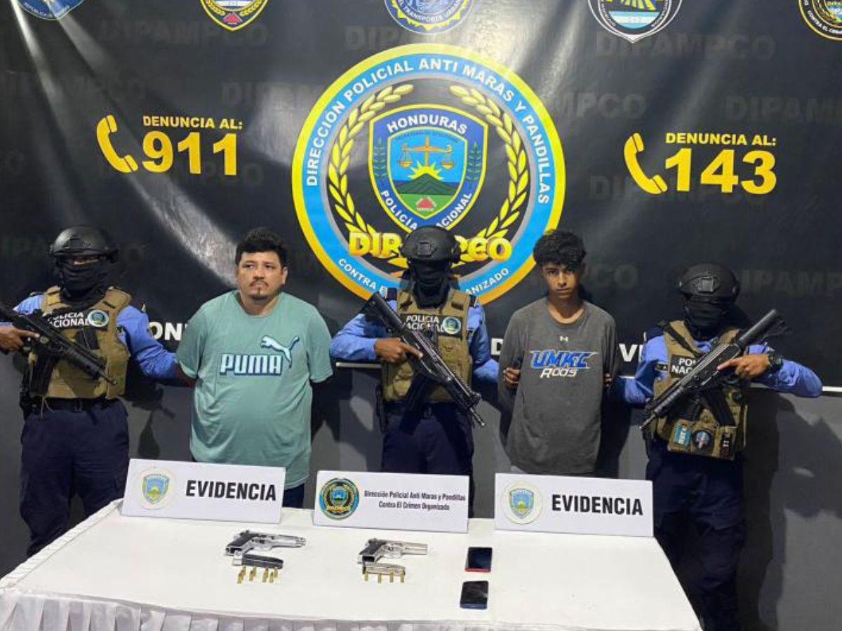 Capturan a “Scooby” y “Veneno”, sicarios de la Pandilla 18 en La Planeta