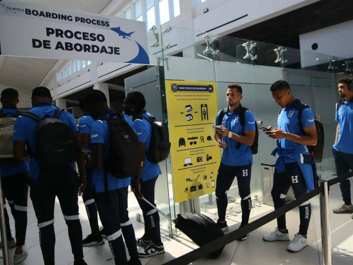 Así fue la salida de la Selección de Honduras rumbo a Curazao para enfrentar a Haití
