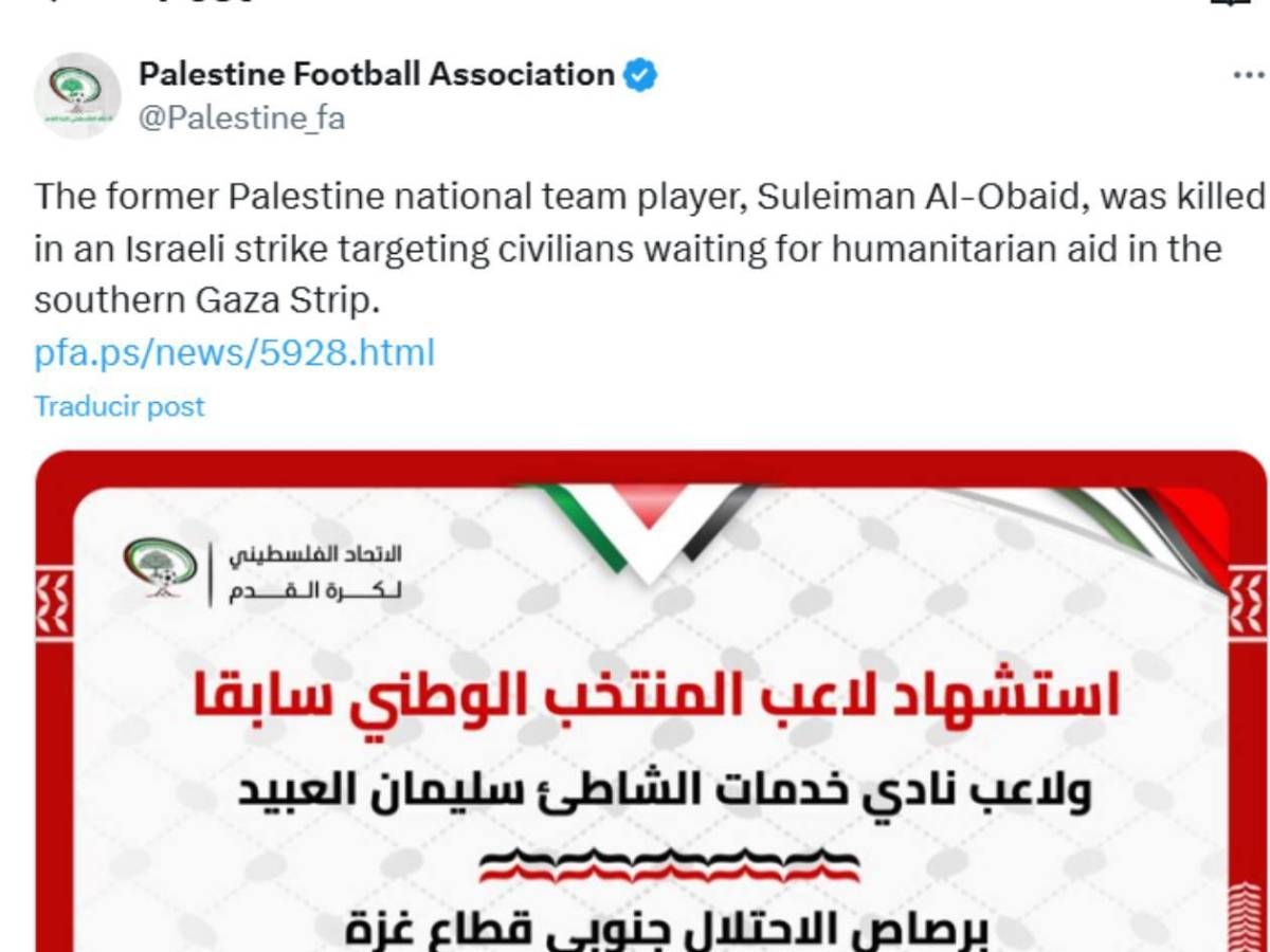 Israel asesina al mejor futbolista de la historia de Palestina: Salah se pronuncia