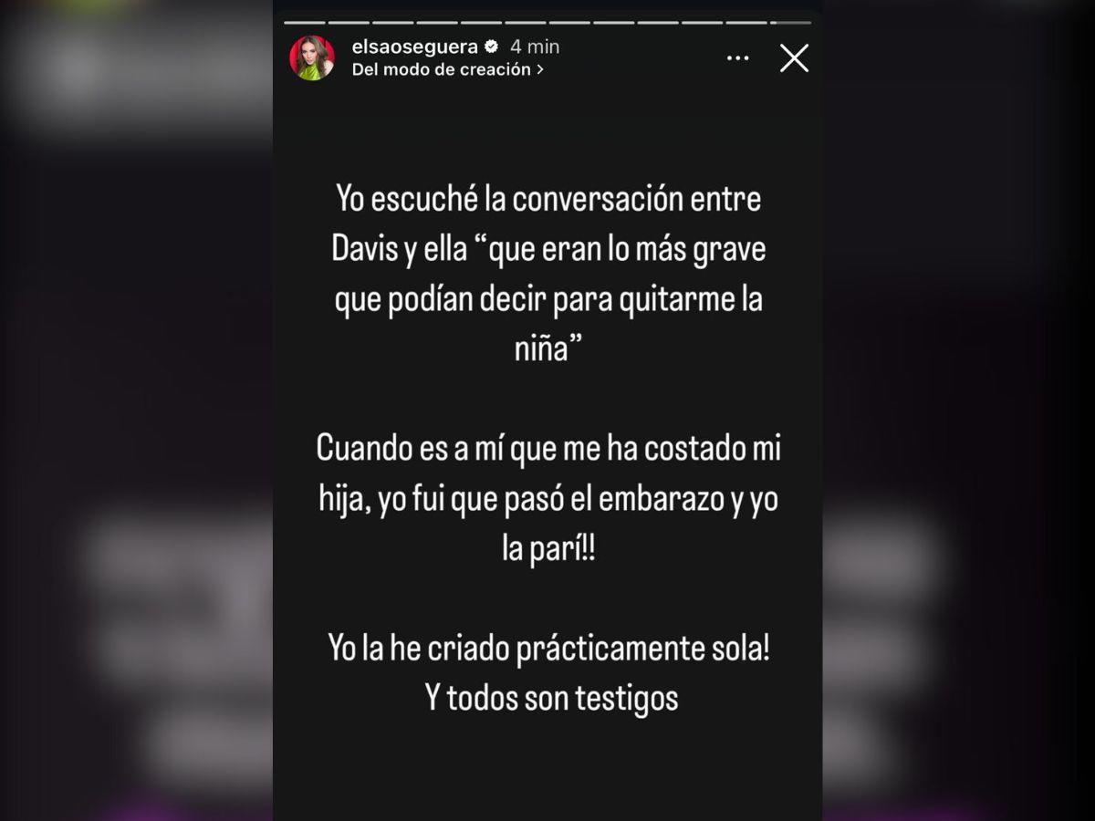 Elsa Oseguera dice que Davis Flow y su cuñada planificaron quitarle a su hija