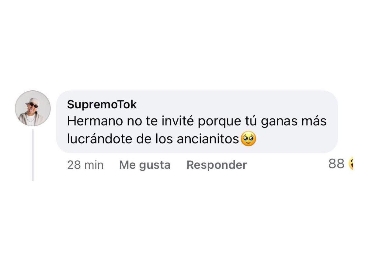 Supremo a Rosel: “Haces millones, lucrándote de los pobres y ancianos”
