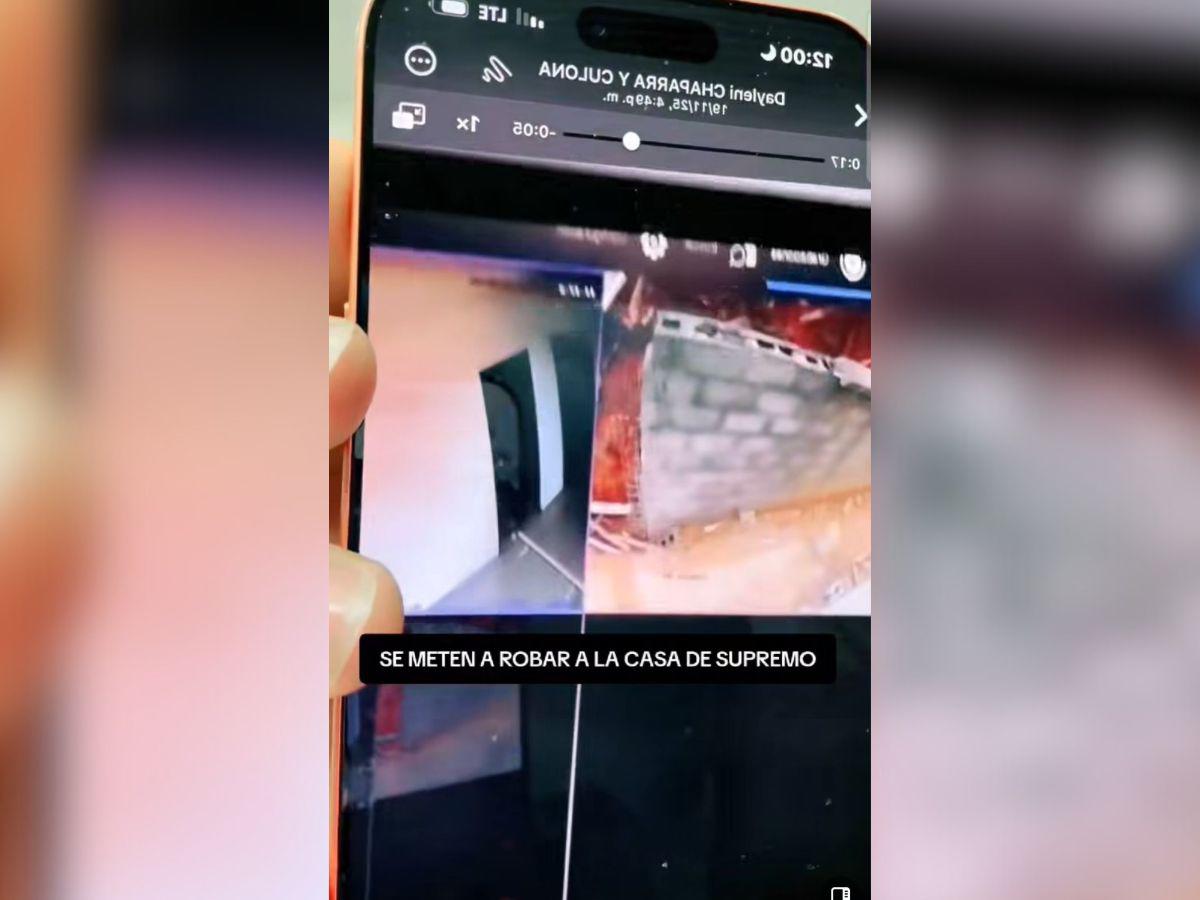 Cámaras de seguridad captan a ladrón en la casa de Supremo