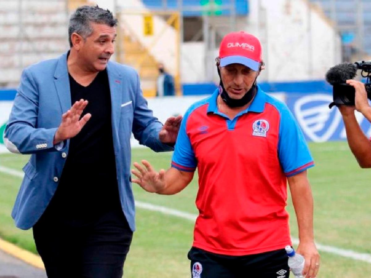 Motagua-Olimpia: La picante serie entre Diego Vázquez y Troglio