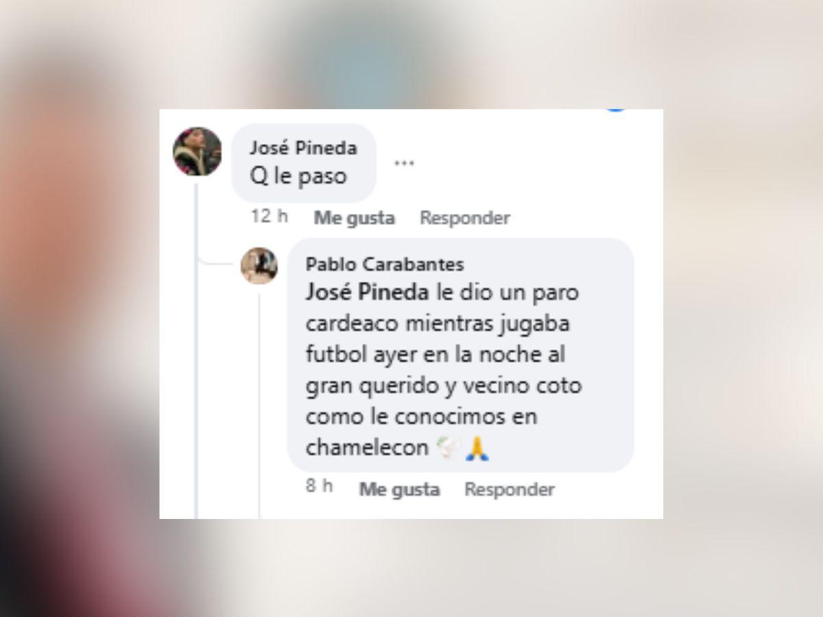 Fallece el pastor “Cotío” tras sufrir un paro cardíaco mientras jugaba fútbol en Chamelecón