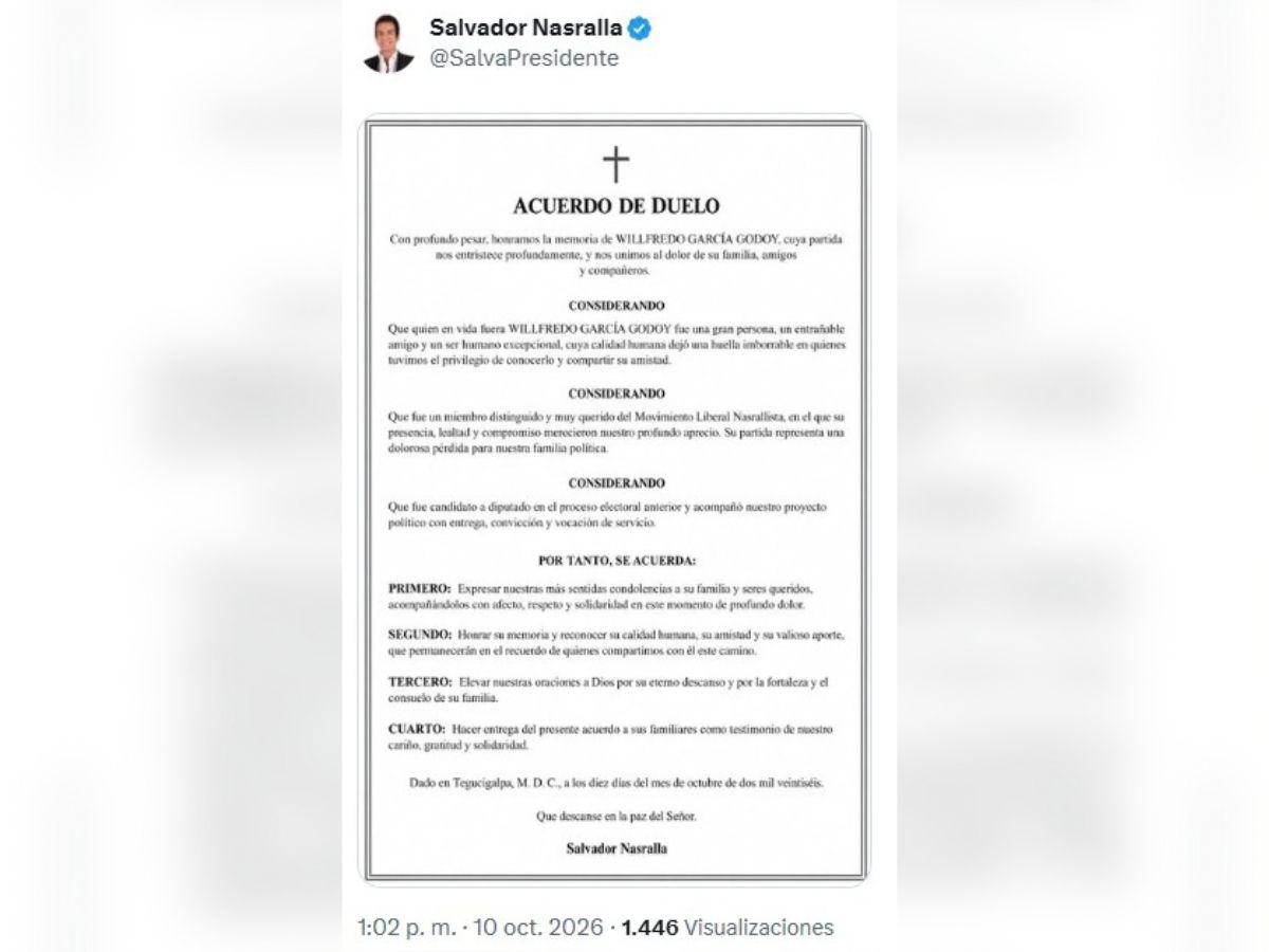 Muere exaspirante a diputado y amigo entrañable de Salvador Nasralla tras accidente en TGU
