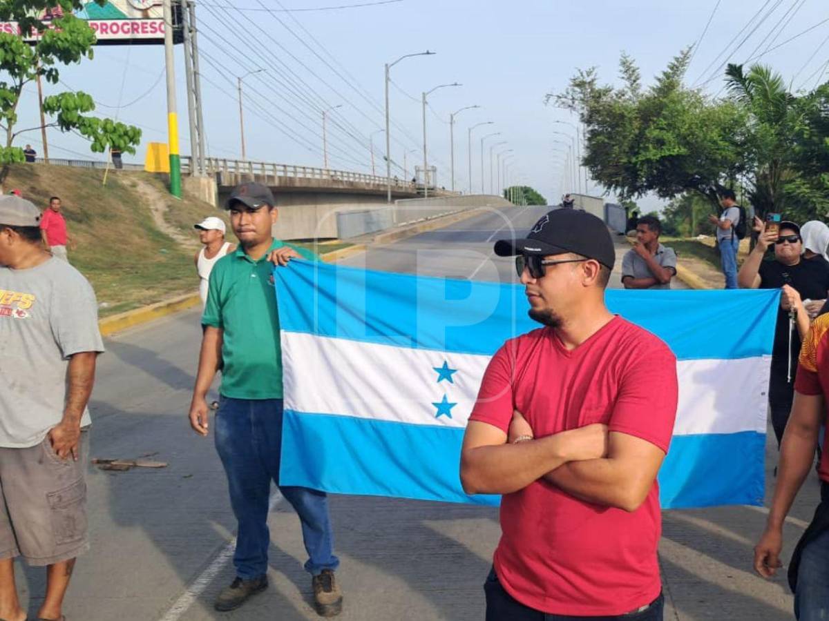 Las imágenes del desalojo de manifestantes en El Progreso, Yoro