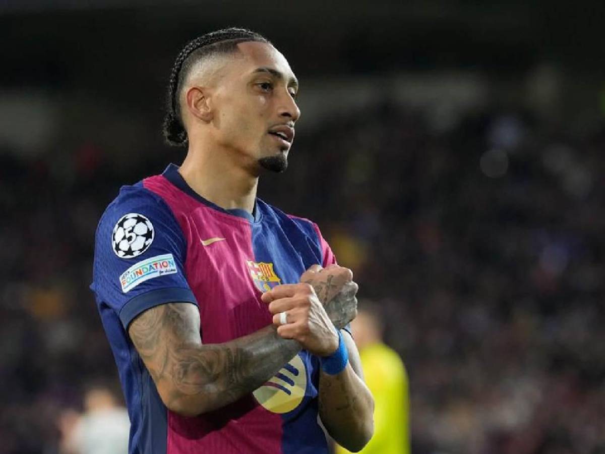 Show de Raphinha-Yamal, festejo a lo Messi y locura del Barcelona en Champions