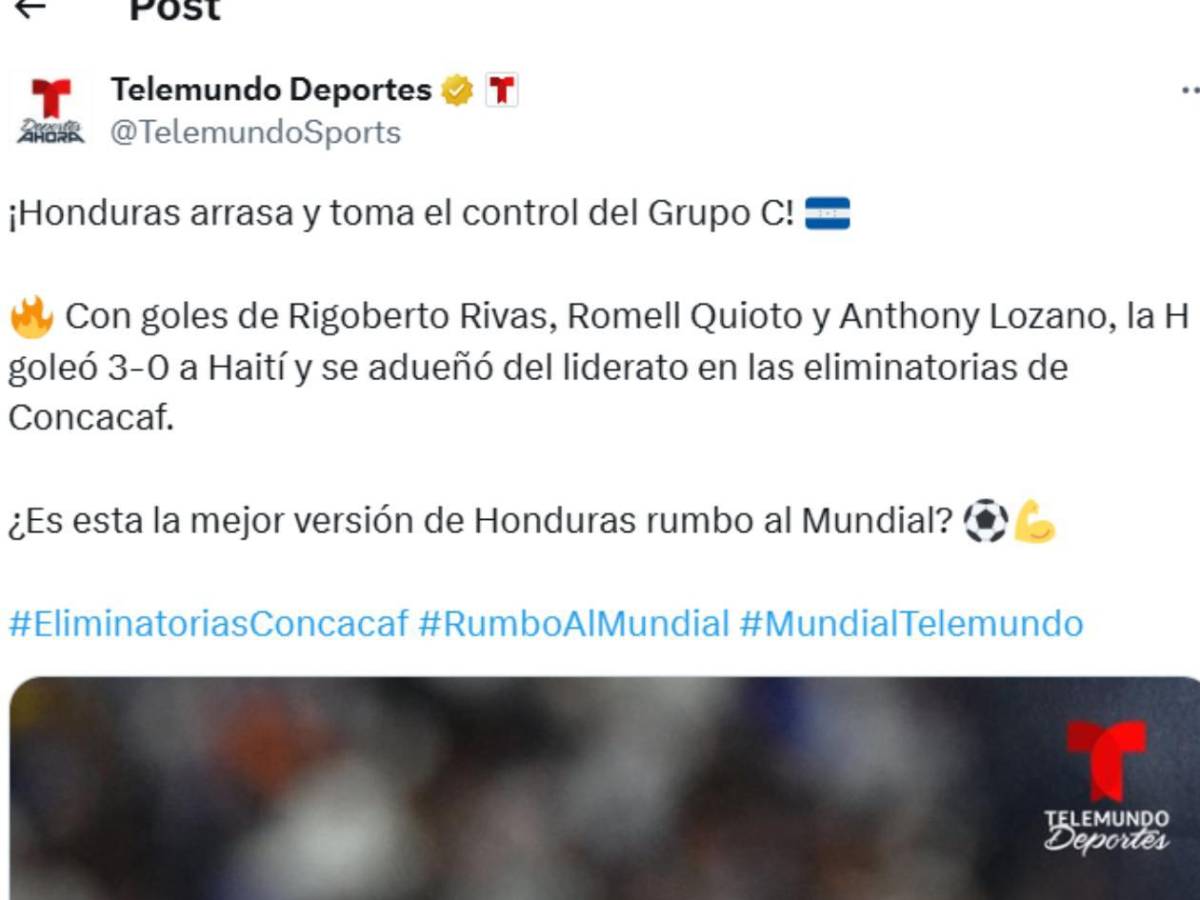 FIFA sorprende y Chepe Bomba hace petición tras triunfo de Honduras en las eliminatorias de Concacaf