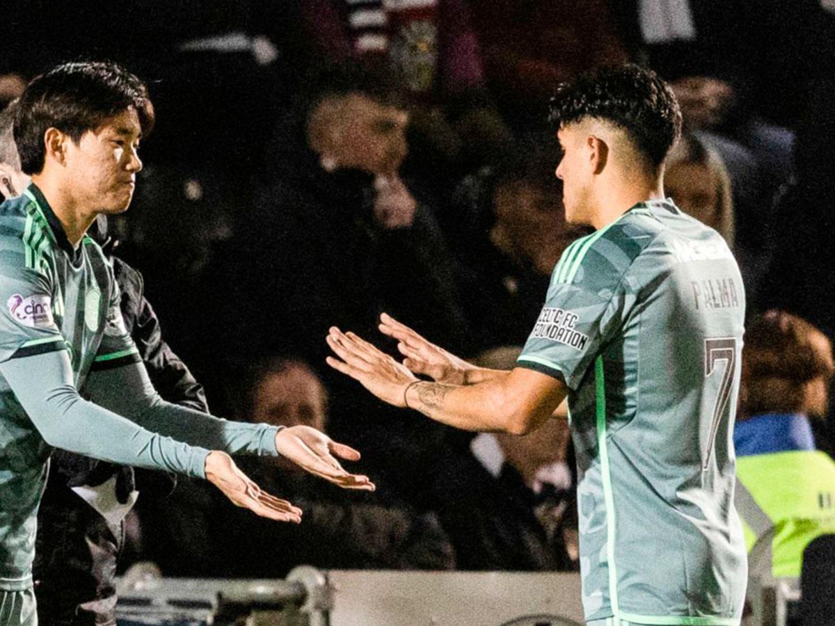 Luis Palma disputó su primer partido en el 2024 con Celtic: Fue reemplazado