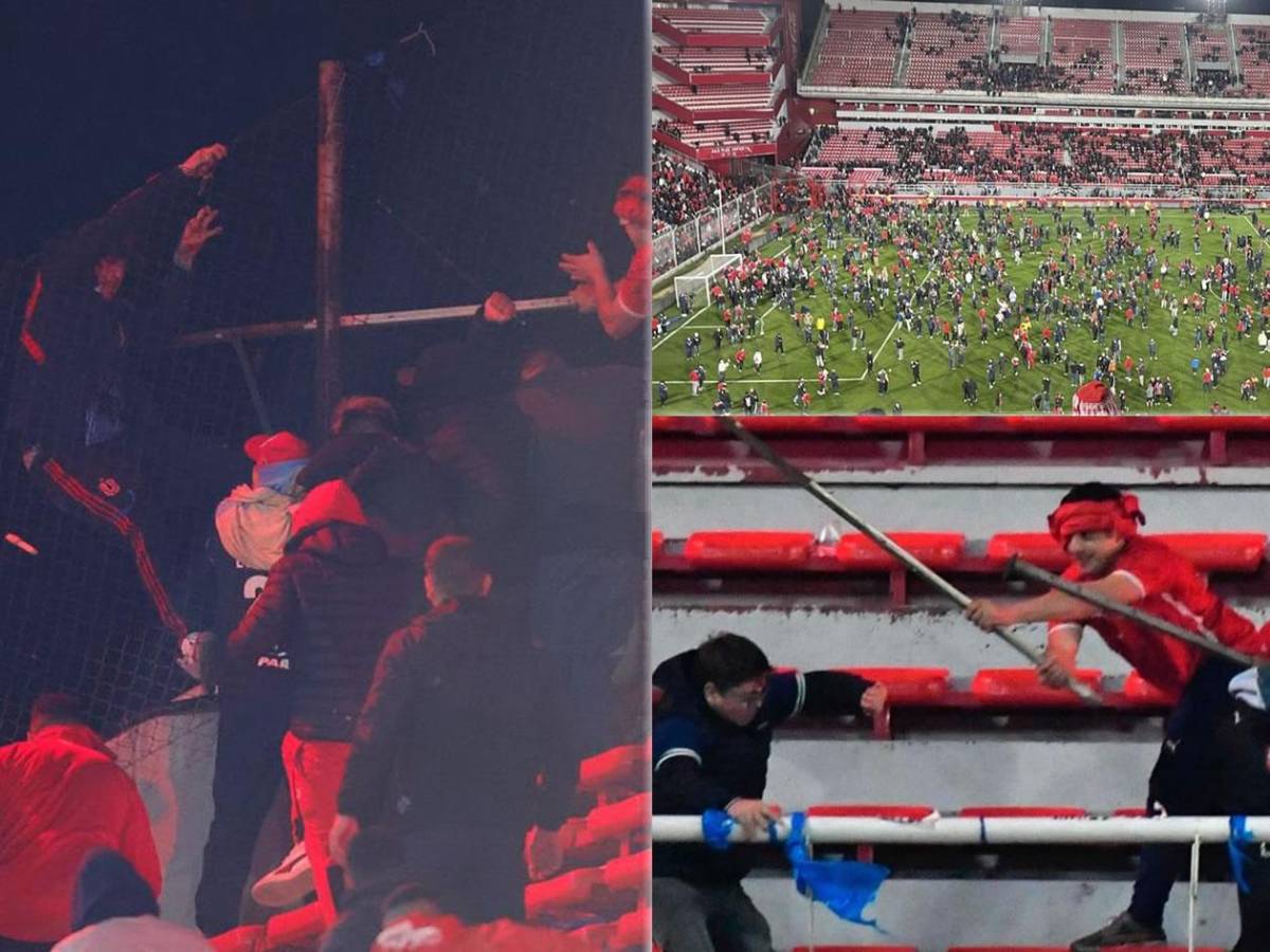 Imágenes sensibles: pelea de barras de Independiente y U de Chile deja heridos de gravedad