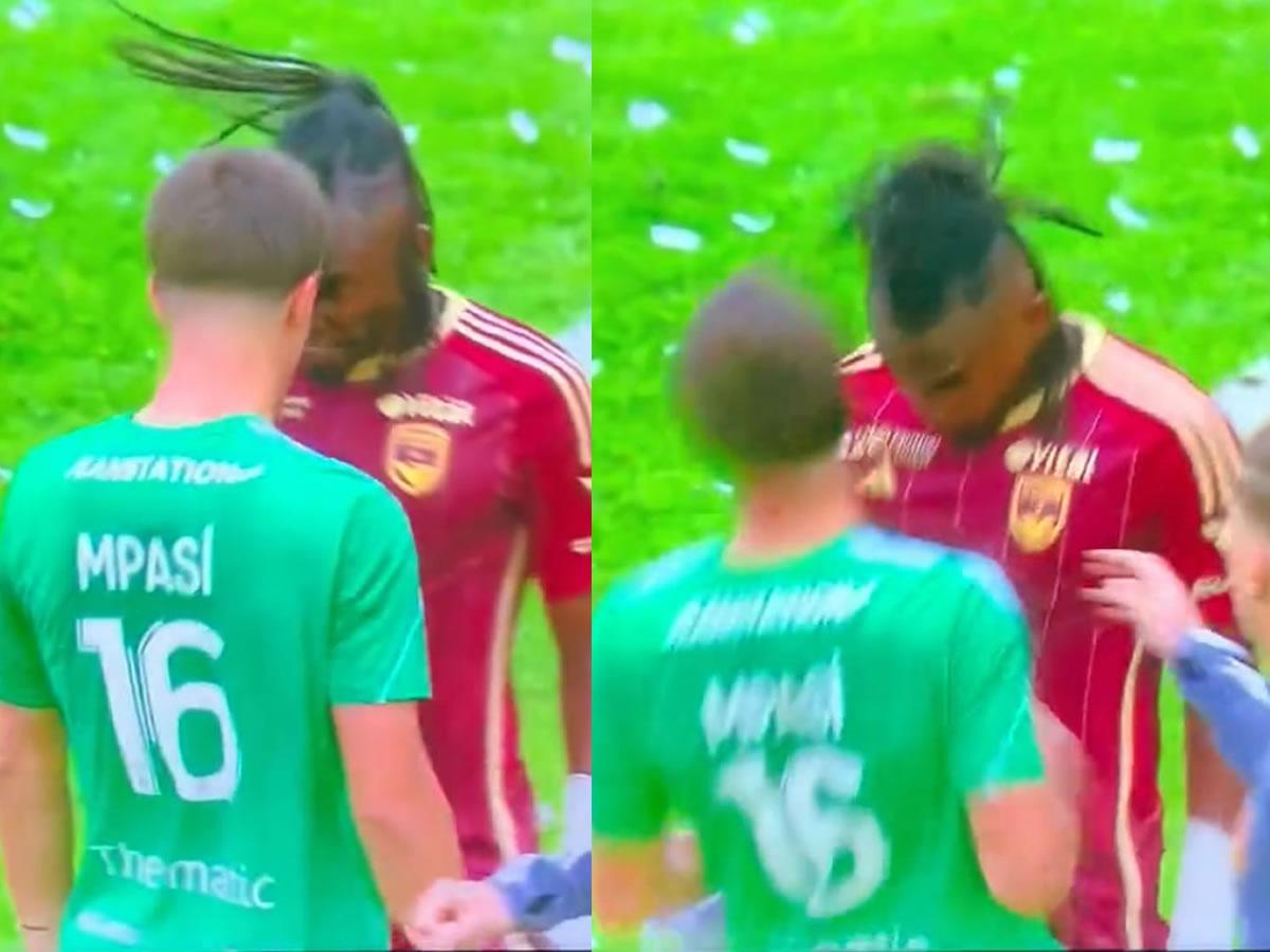 Así fue el cabezazo de Alberth Elis que terminó con su expulsión en el duelo entre el Girondins de Burdeos y el Rodez AF.