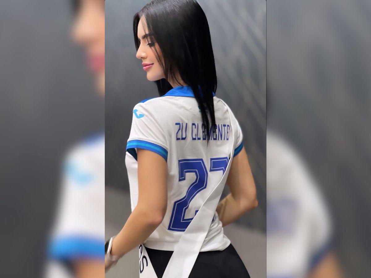 Miss Honduras luce camisa de la Selección Nacional en Miss Universo
