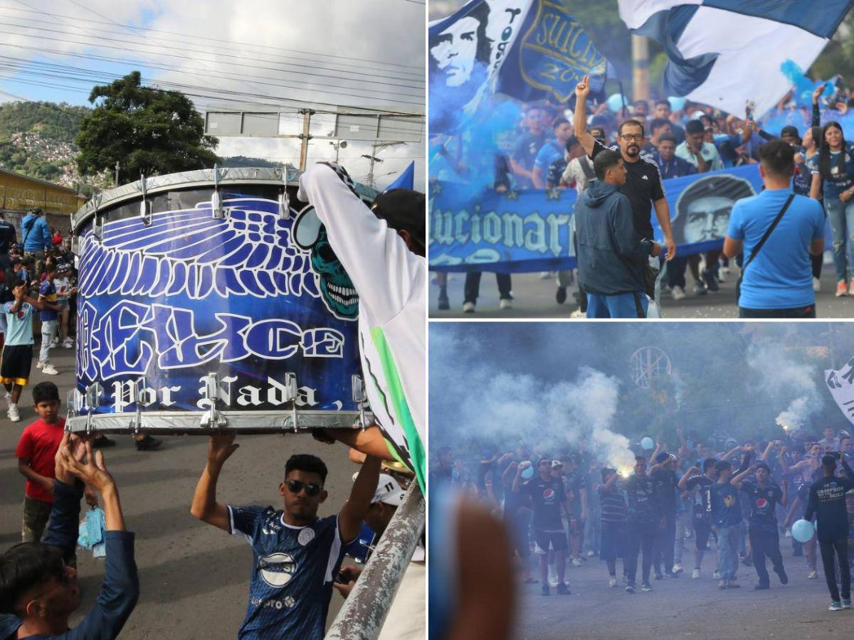 El ambiente que se vivió en la previa del Olimpia-Motagua del Apertura 2025