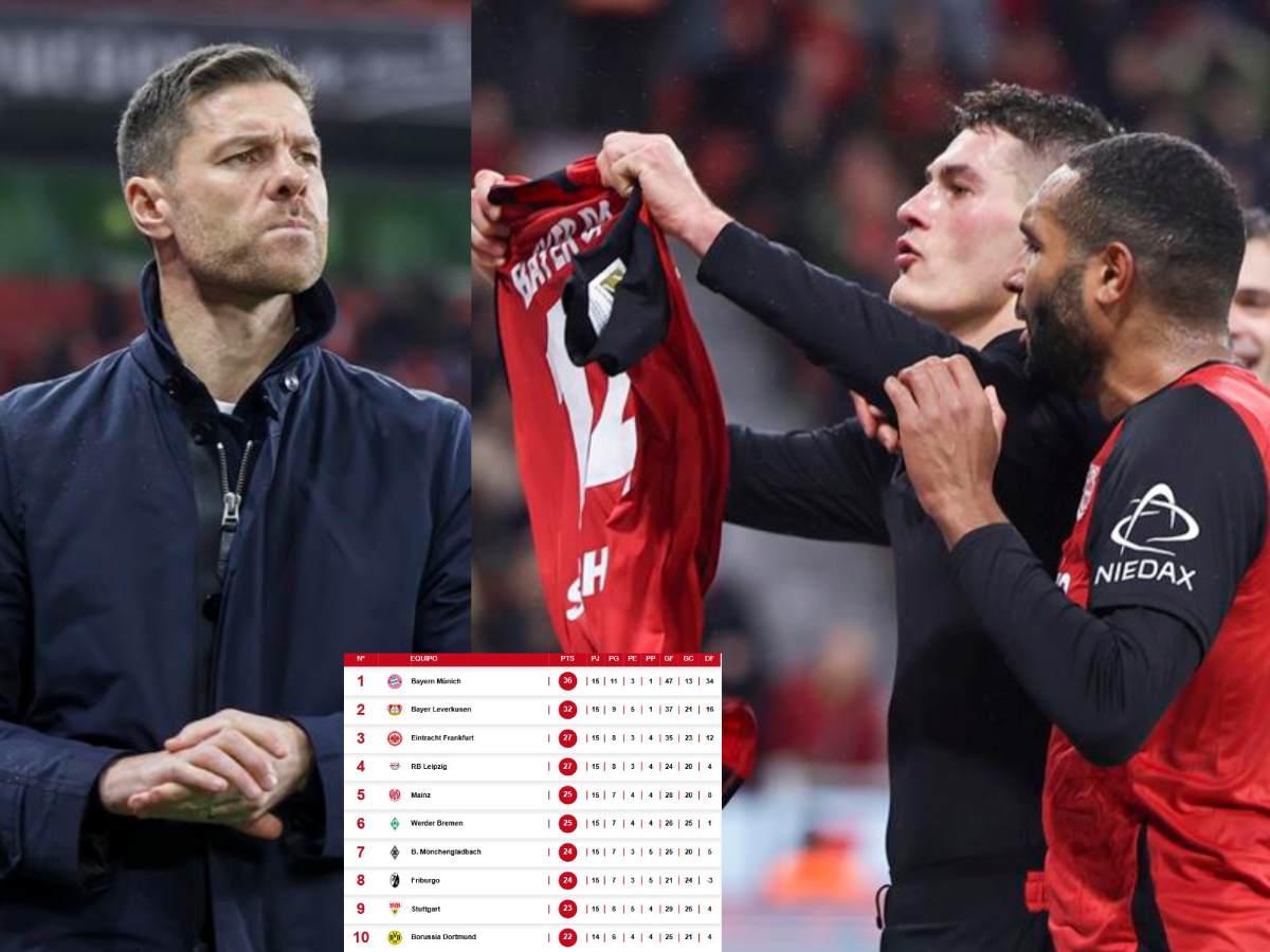 Tabla de la Bundesliga: Leverkusen no tuvo piedad y ahora presiona al Bayern Múnich