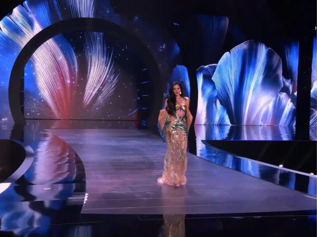 Alejandra Fuentes impacta en Tailandia con majestuoso vestido de gala