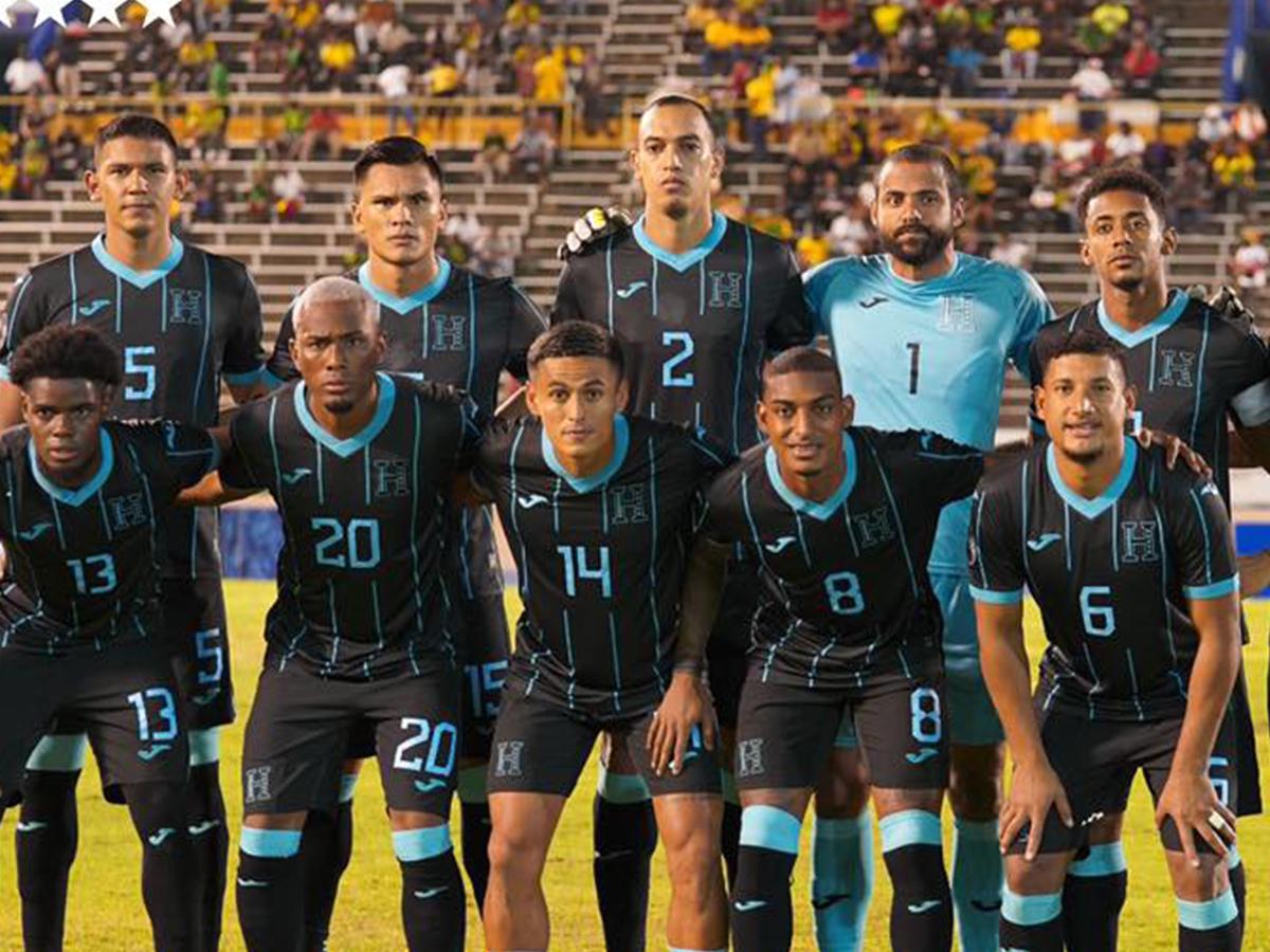 El 11 titular de Honduras que enfrentó a Jamaica.