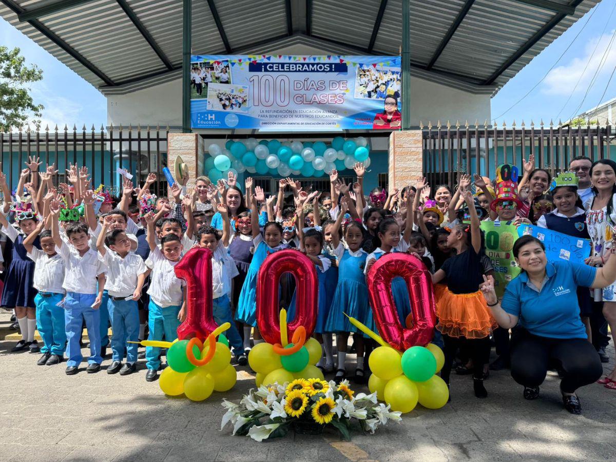 Educación en Cortés celebra los primeros 100 días de clases