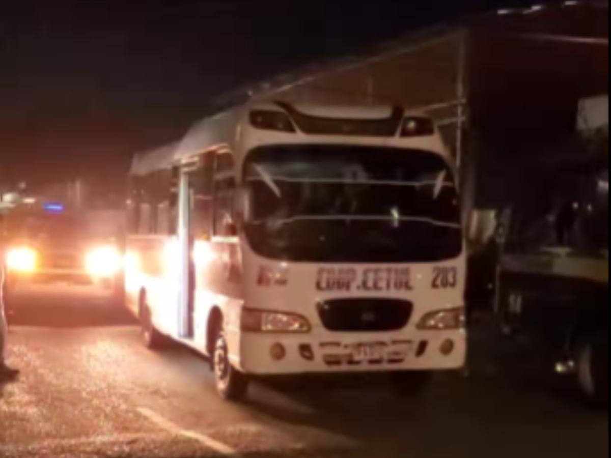 Asalto a bus de la Ruta 2 en barrio Medina deja un herido y un detenido