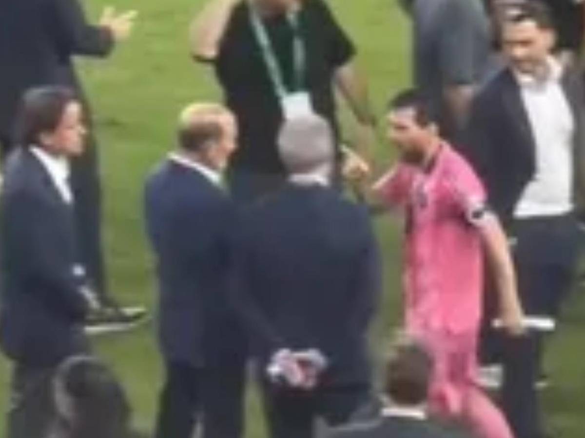 Messi se enojó: protagoniza fuerte cruce con comisionado de MLS en pleno festejo