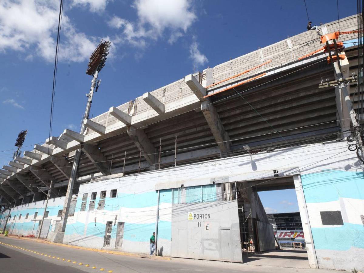 Chelato Uclés: Nueva gradería casi lista para el clásico Olimpia vs Motagua​​​​​