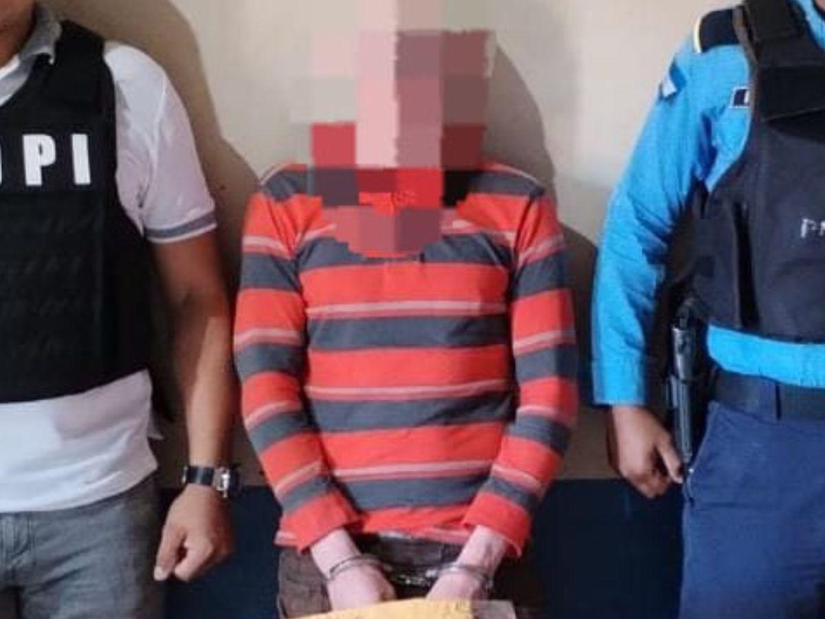 Momentos de la captura del jornalero en El Paraíso.