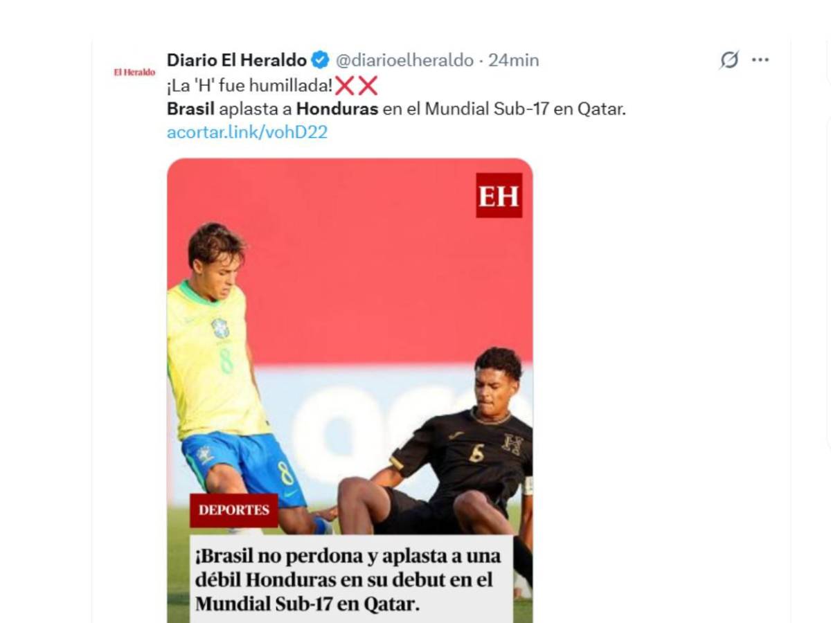 Honduras Mundial Sub-17: Indignación, señalan al culpable, espectador de lujo y mensaje de FIFA