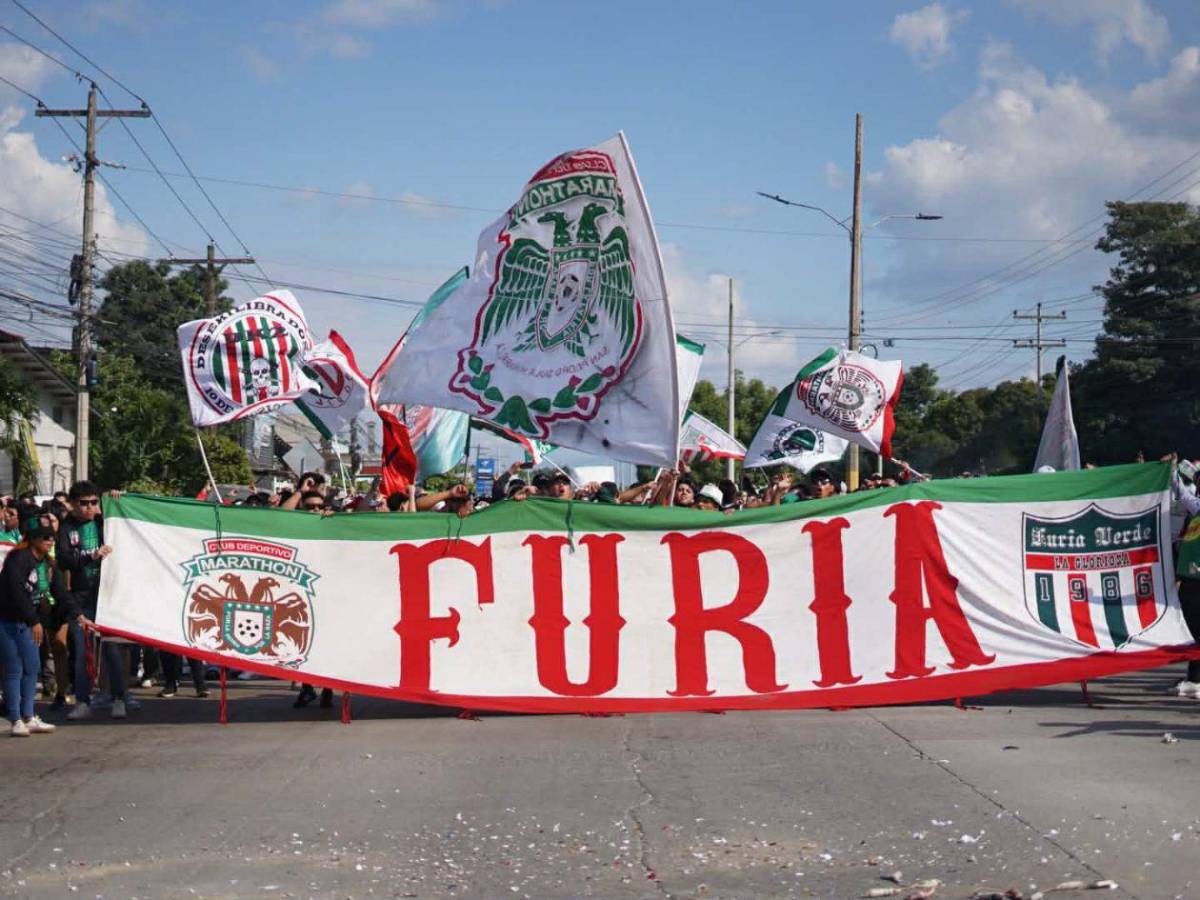 La Furia Verde encendió la previa: ambientazo total antes de la final Marathón - Olimpia