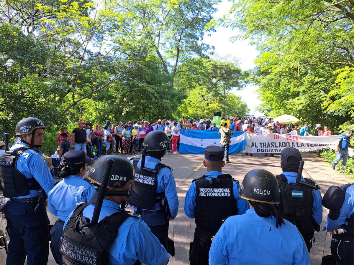 Las protestas han escalado en Choluteca este martes.