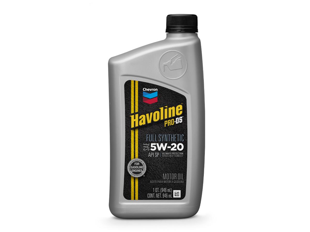 Chevron Havoline® PRO-DS® Full Synthetic Motor Oils cumplen o superan los estándares del sector: API SP/ SN Plus e ILSAC GF-6.