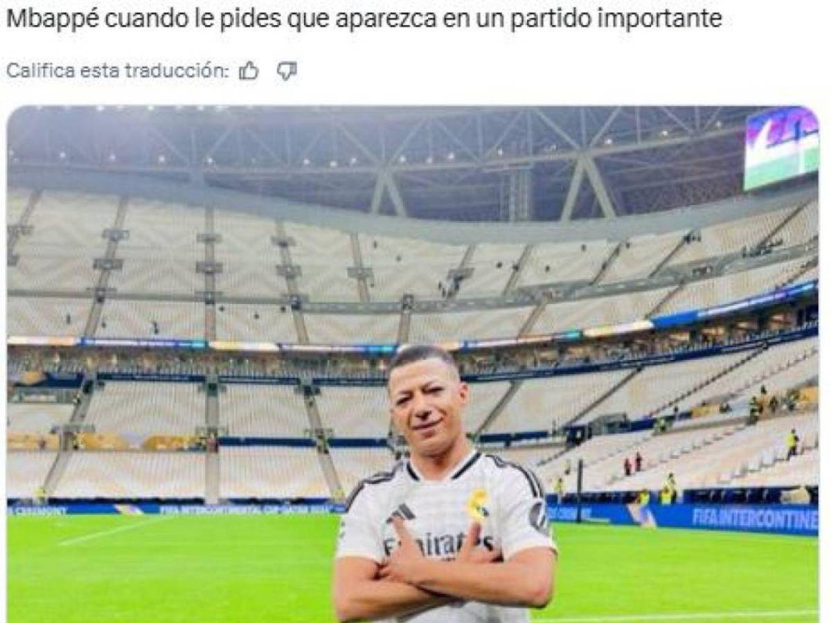 Memes destrozan a Vinicius y Mbappé tras la derrota del Real Madrid en Champions​​​​​​s