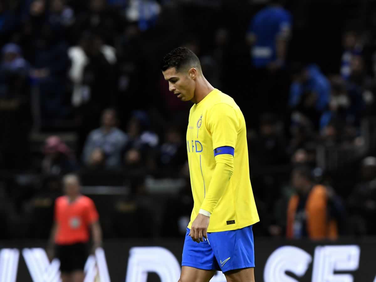 Cristiano Ronaldo lo pasa mal en su regreso con Al Nassr ante Al Hilal