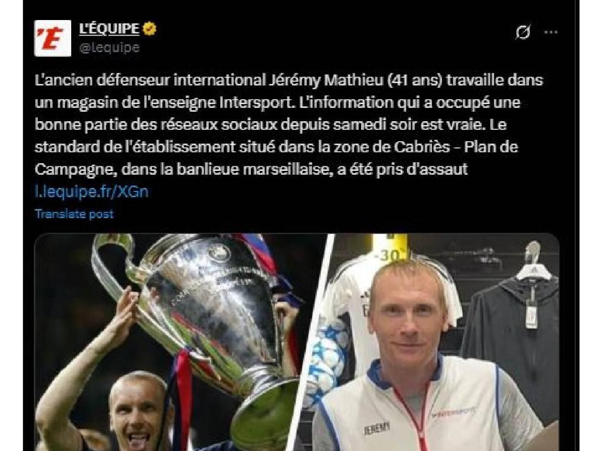 De ganar la Champions con Messi a trabajar en una tienda: ¡exBarcelona sorprende!