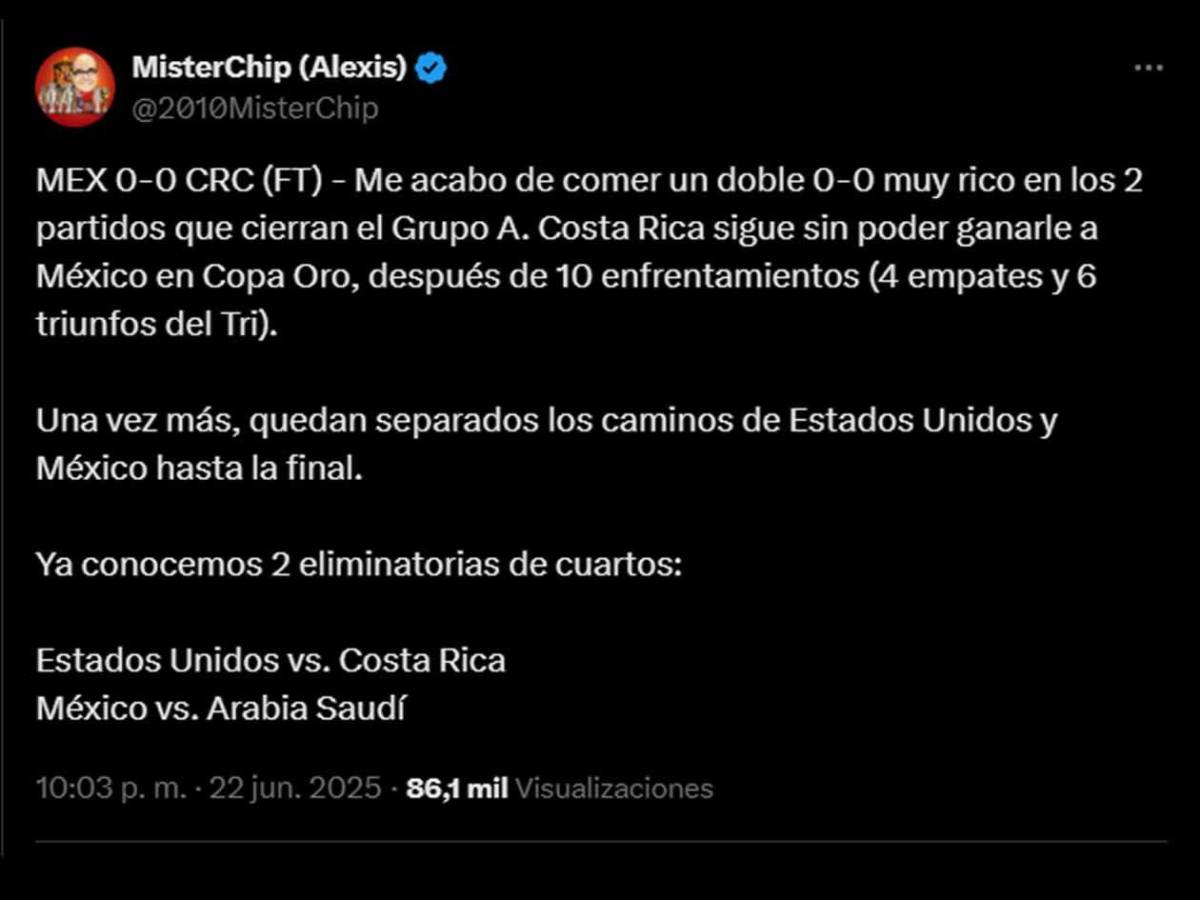 Reacción de prensa de México por empate y dardo a Costa Rica: lo que dijo Faitelson