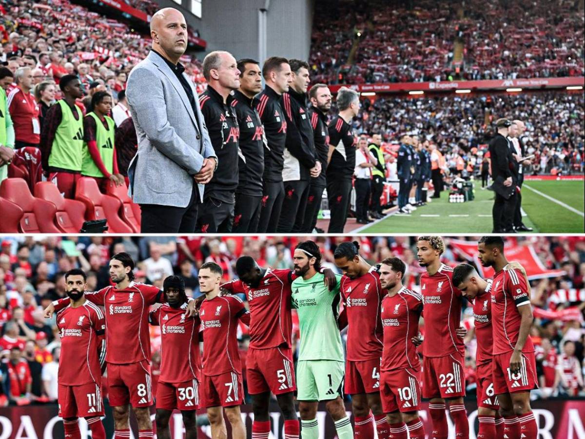 El impresionante homenaje a Diogo Jota y su hermano en Anfield