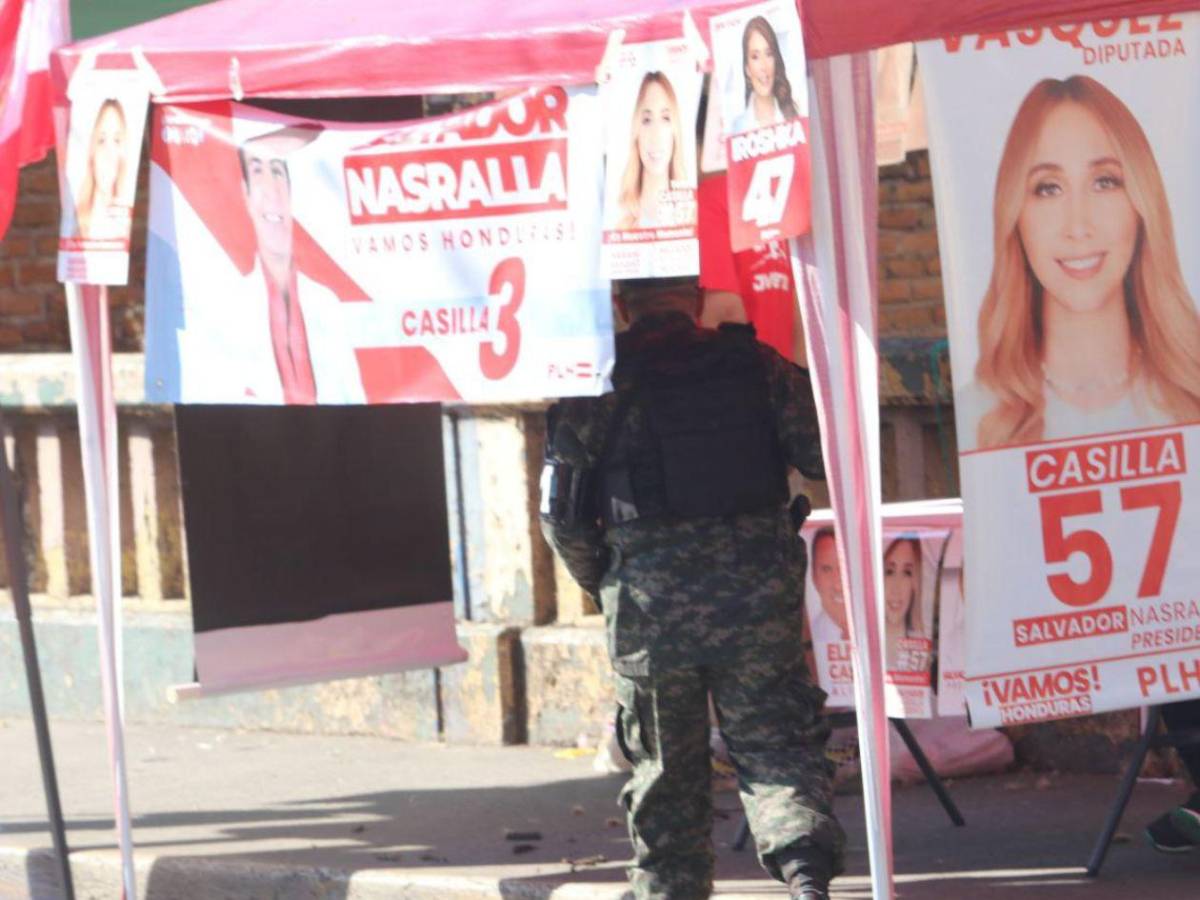 Seguidores de Libre y PNH casi se van a los golpes en centro de votación